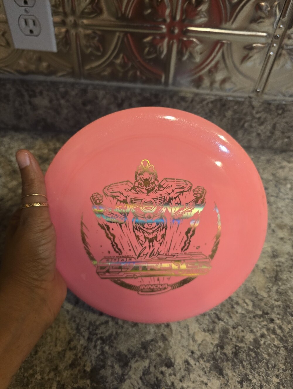 Innova Star Destroyer Ricky Wysocki Sockibot Pink 171 Grams Disc Golf